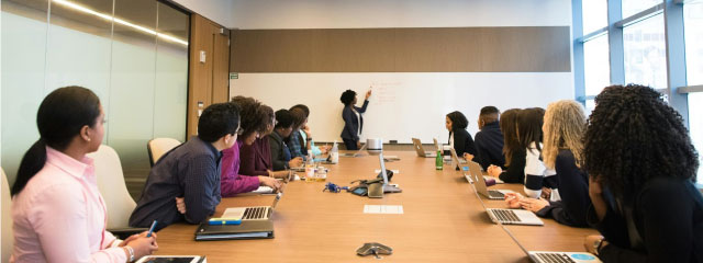 students in training